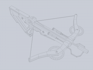 Scifi crossbow 3D 모델