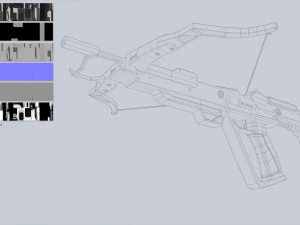 Науково-фантастичний арбалет 3D Модель
