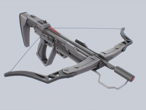 Scifi crossbow 3Dモデル