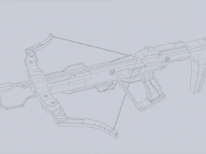 Науково-фантастичний арбалет 3D Модель