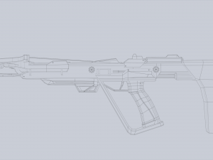 Scifi crossbow 3Dモデル