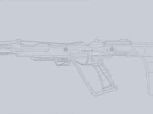 Науково-фантастичний арбалет 3D Модель