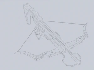 Науково-фантастичний арбалет 3D Модель