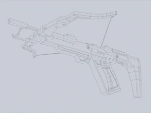 Науково-фантастичний арбалет 3D Модель