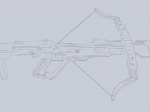 Scifi crossbow 3Dモデル