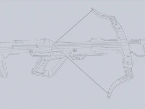 Науково-фантастичний арбалет 3D Модель