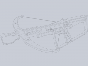 Scifi crossbow 3D मॉडल