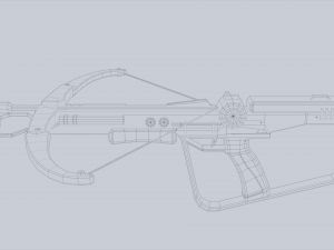 Scifi crossbow 3D मॉडल
