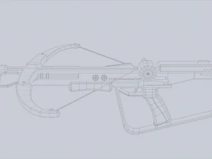 Scifi crossbow 3D Model