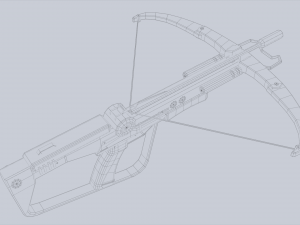Scifi crossbow 3D मॉडल