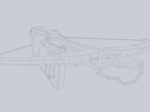 Scifi crossbow 3D मॉडल