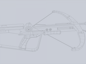 Scifi crossbow 3D मॉडल