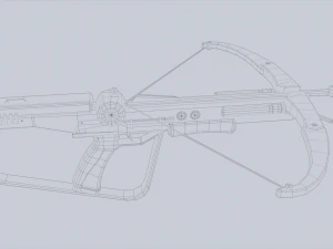 Scifi crossbow 3D Model