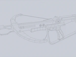 Scifi crossbow 3D Model