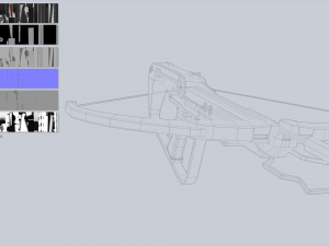 Scifi crossbow collection 3D 모델
