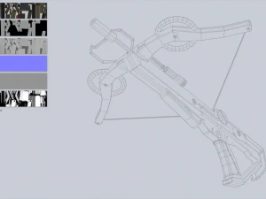 Scifi crossbow collection 3D Model