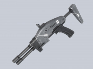 Alien blaster 3D Model