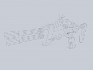 Alien blaster 3D Model