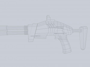 Alien blaster 3D Model