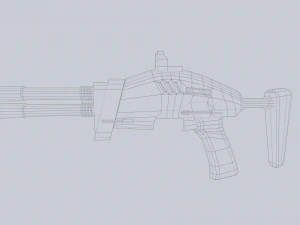 Buitenaardse blaster 3D Model