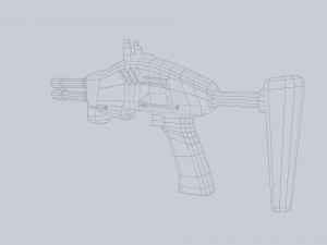 Alien blaster 3D Model