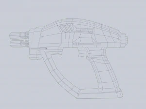 エイリアンブラスター 3Dモデル