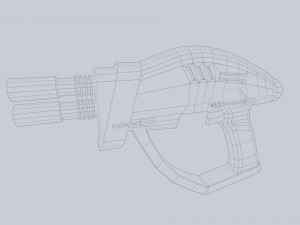Alien blaster Model 3D