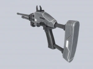 Blaster alieno Modello 3D