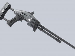 Alien blaster 3D Model