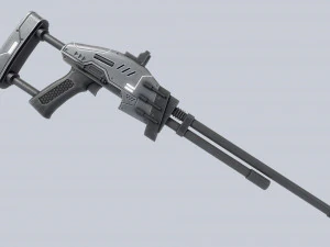 Blaster alieno Modello 3D