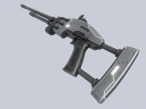 Blaster alieno Modello 3D