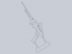 Alien blaster 3D Model