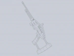 Blaster alieno Modello 3D