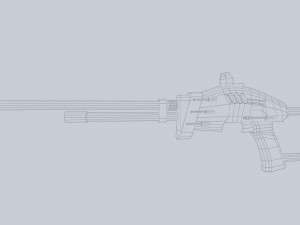 Alien blaster 3D Model