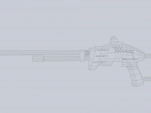 Blaster alieno Modello 3D