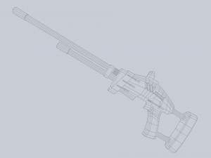 Alien blaster 3D Model