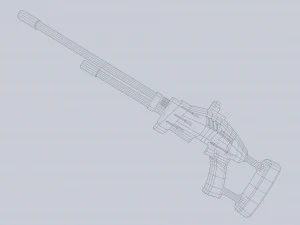 Blaster alieno Modello 3D