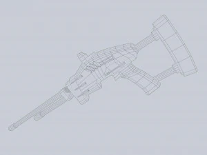 Blaster alieno Modello 3D