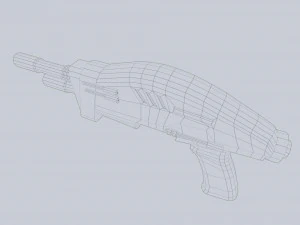 Blaster alieno Modello 3D