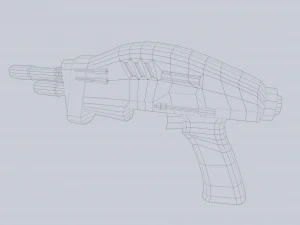 Blaster alieno Modello 3D