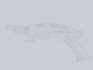 Blaster alieno Modello 3D