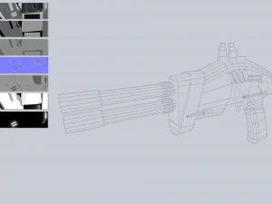 Collezione di blaster alieni Modello 3D