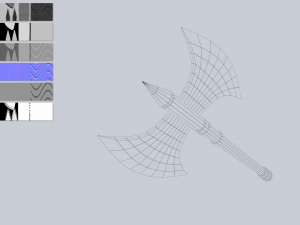 Fantasy axe 3D Model
