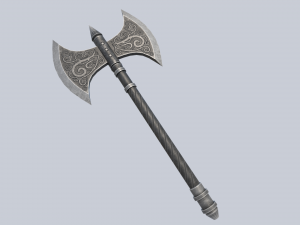 Fantasy axe 3D Model
