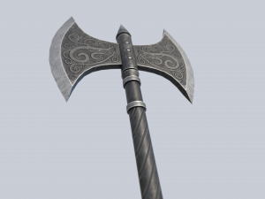 Fantasy axe 3D Model
