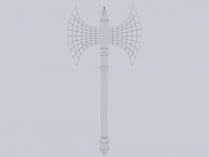 Fantasy axe 3D Model