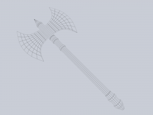 Fantasy axe 3D Model