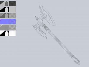 Fantasy axe 3D Model