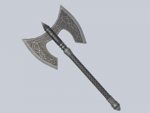 Fantasy axe 3D Model