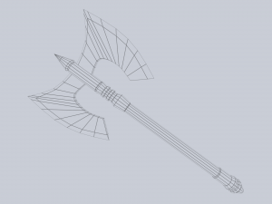 Fantasy axe 3D Model